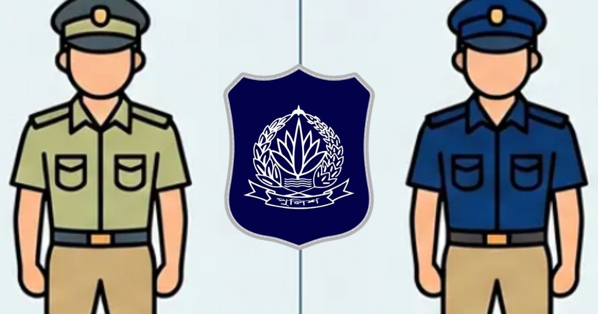 বাংলাদেশ পুলিশের ইউনিফর্মে বড় পরিবর্তন: গাঢ় নীল ও জলপাই রঙের সংমিশ্রণ