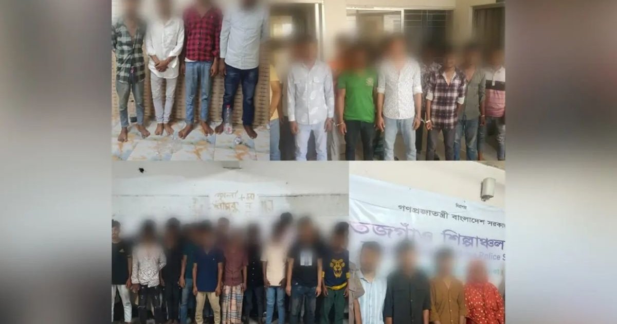 ঢাকায় পুলিশের অভিযানে ৬০ জন গ্রেপ্তার, মোহাম্মদপুর থেকে সর্বোচ্চ ২৭ জন