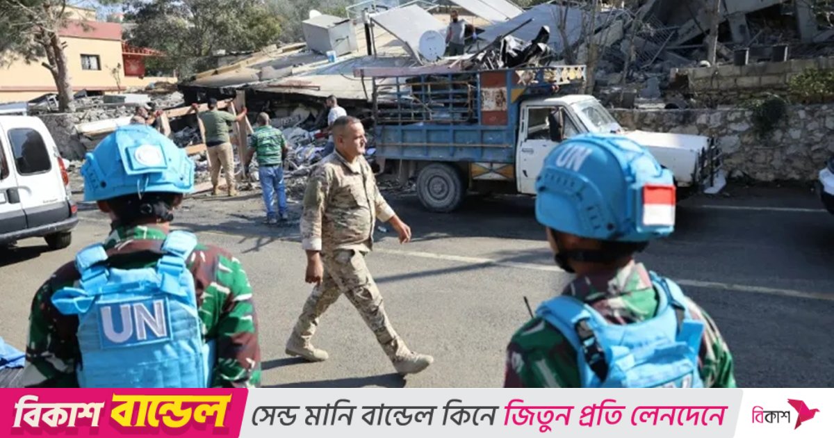 জাতিসংঘের শান্তিরক্ষীদের ওপর গুলি চালিয়েছে ইসরায়েলি বাহিনী