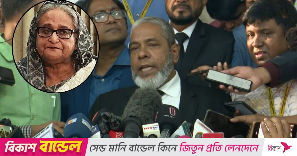 শেখ হাসিনার রায় আমার বিপক্ষে গেছে, আমি ক্ষুব্ধ: আইনজীবী আমির হোসেন
