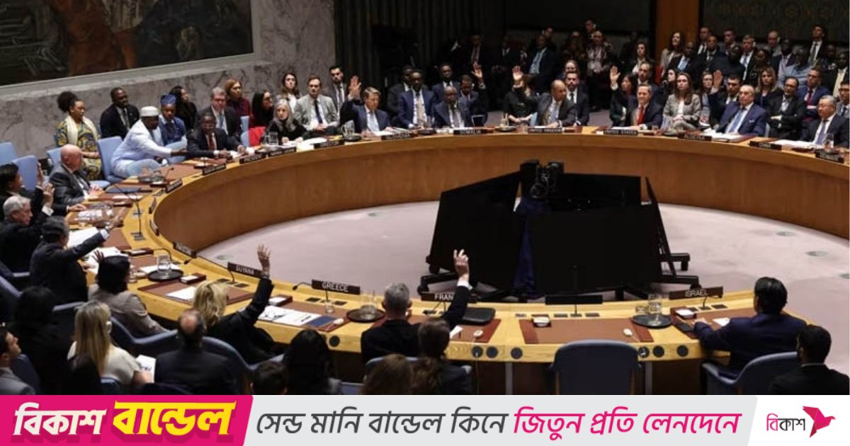 নিরাপত্তা পরিষদে গাজা নিয়ে ট্রাম্পের পরিকল্পনা পাস, ভোট দেয়নি রাশিয়া-চীন