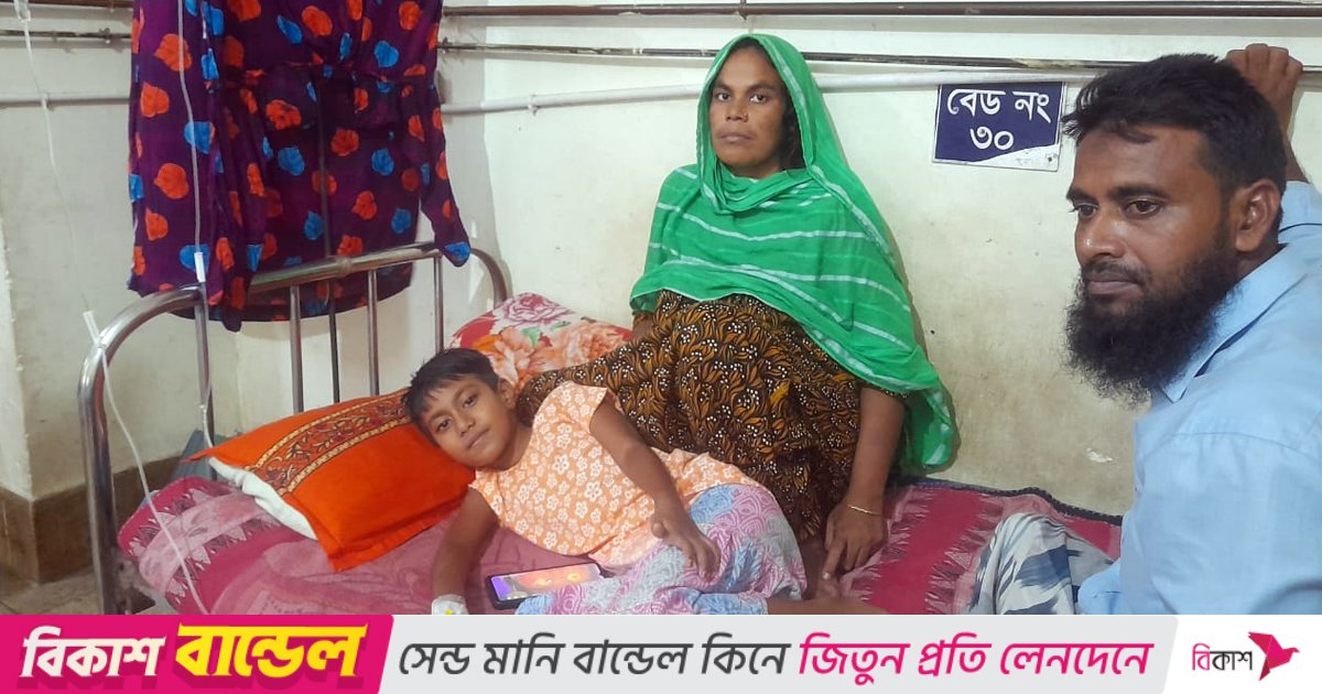 ক্যান্সারে আক্রান্ত ৭ বছরের নুশরাত, চিকিৎসা ব্যয়ে দিশেহারা বাবা