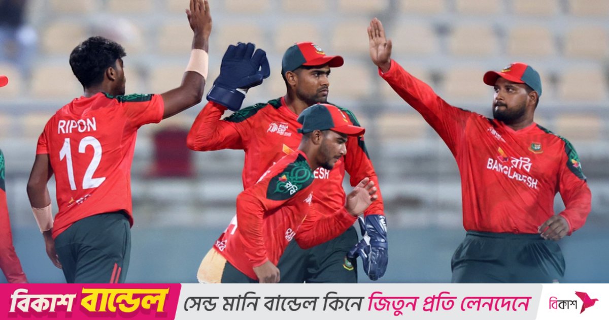 আফগানিস্তানকে হারিয়ে সেমিফাইনালে এক ধাপ এগিয়ে বাংলাদেশের