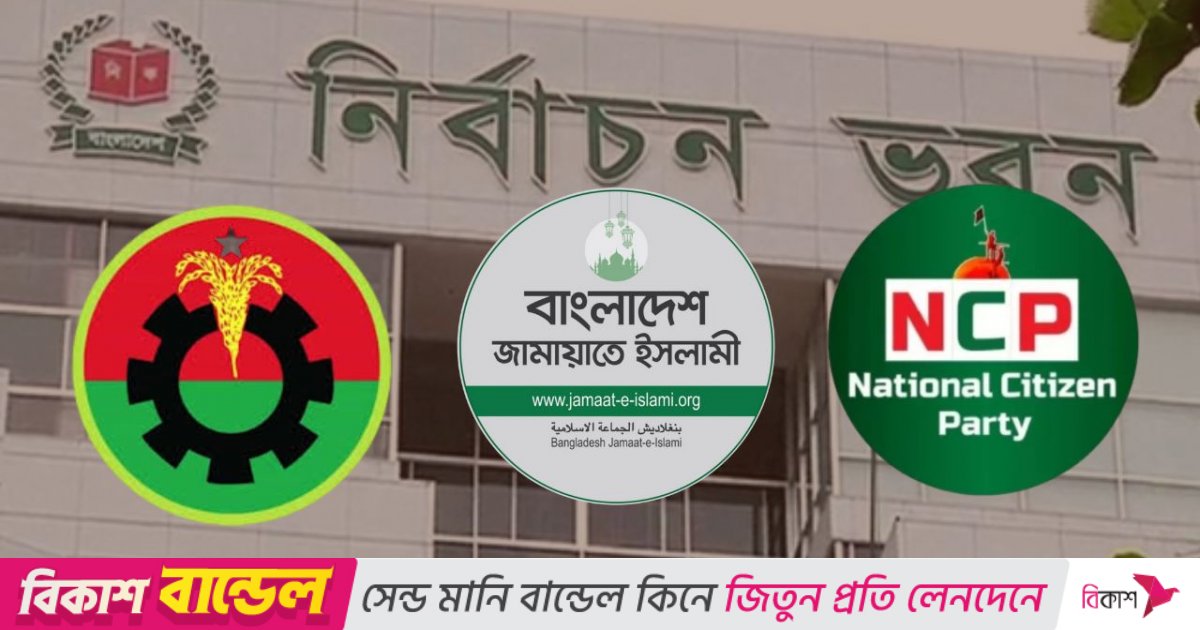 বিএনপি-জামায়াত-এনসিপিসহ ১২ দলের সঙ্গে ইসির বৈঠক আজ
