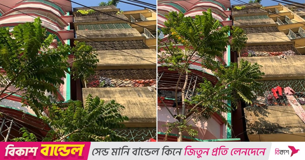 ভূমিকম্পে চট্টগ্রামে হেলে পড়লো সাবেক মেয়র মনজুরের সাততলা ভবন