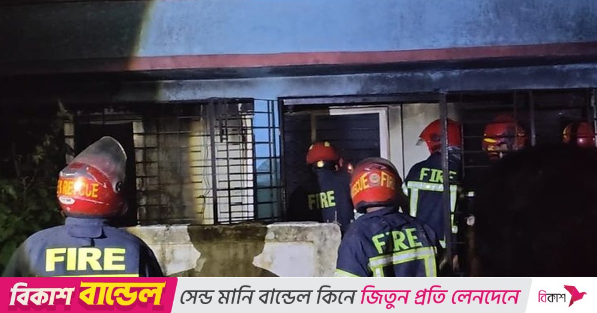 সিলেটে আবাসিক ভবনে আগুন