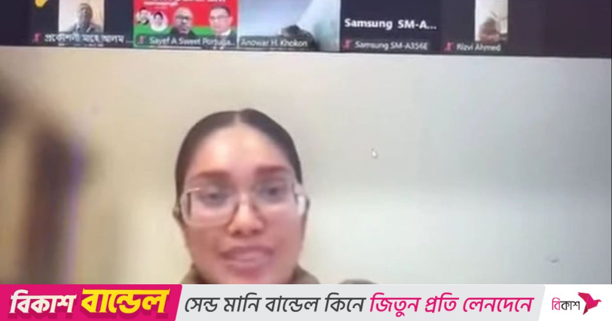 প্রবাসী বিএনপির বৈঠকে প্রথমবারের মতো অংশ নিলেন জাইমা রহমান