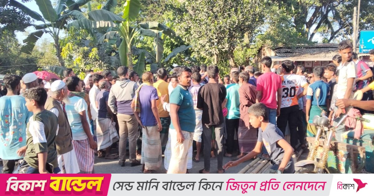 ময়মনসিংহে গাড়িচাপায় শিশু নিহত, স্থানীয়দের সড়ক অবরোধ