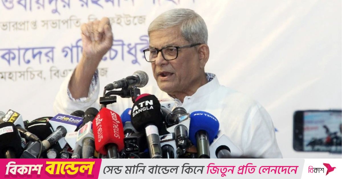 তাড়াহুড়ো করে দু’টি আইন পাস করাতে চাচ্ছে সরকার: মির্জা ফখরুল