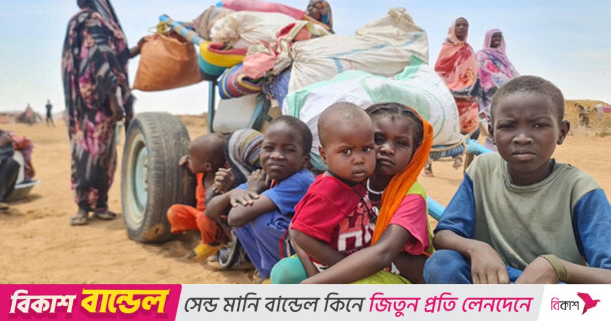 সুদানে সহিংসতা থেকে পালাতে গিয়ে পরিবার থেকে বিচ্ছিন্ন শত শত শিশু