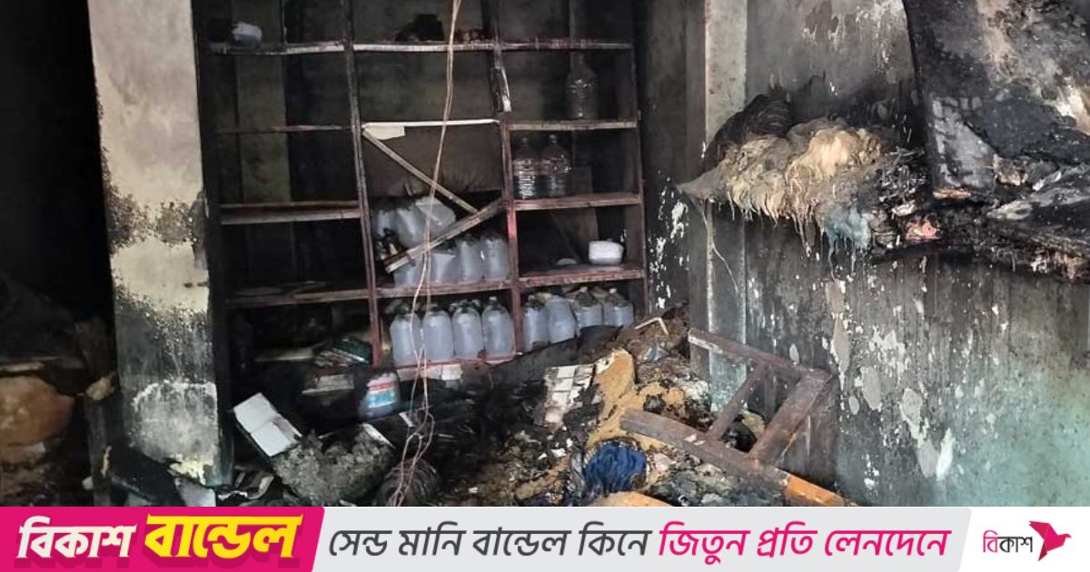 টাঙ্গাইলে দোকানে আগুন, দগ্ধ হয়ে ব্যবসায়ীর মৃত্যু