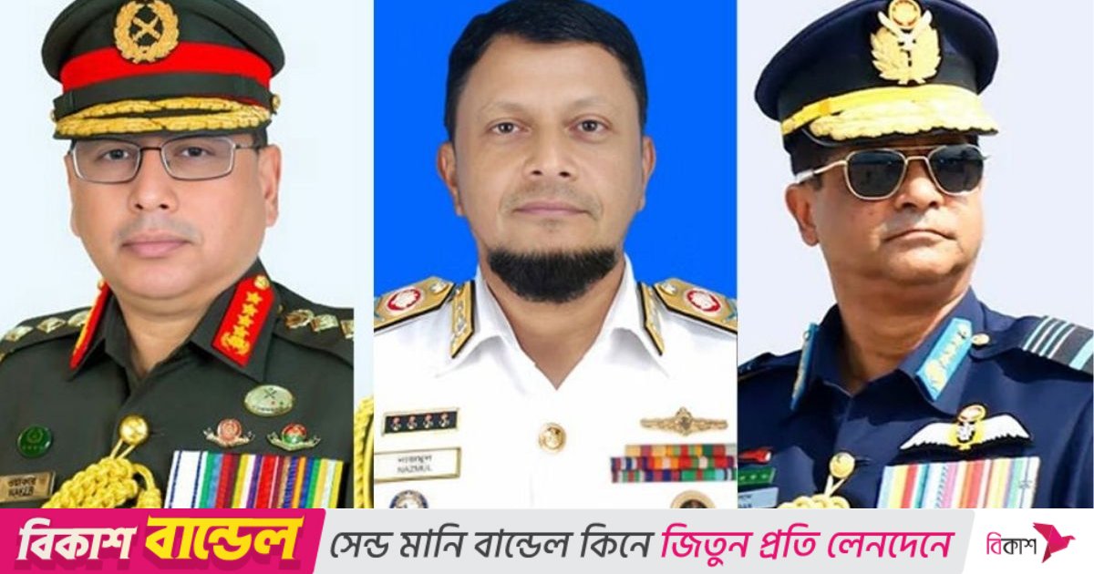 খালেদা জিয়ার স্বাস্থ্যের খোঁজ নিতে হাসপাতালে তিন বাহিনী প্রধান