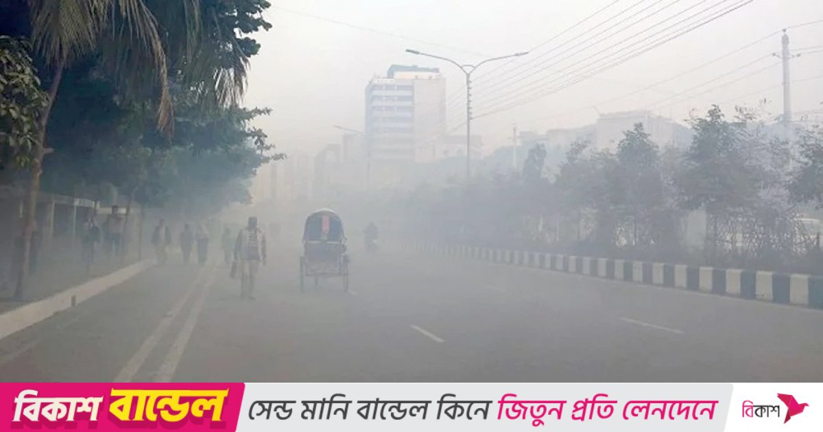 মেঘাচ্ছন্ন ঢাকার আকাশ, কুয়াশার সঙ্গে বেড়েছে ঢাকার তাপমাত্রা