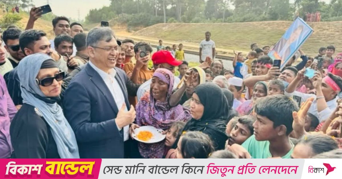 প্রার্থী ঘোষণার পর প্রথমবারের মতো নির্বাচনী গণসংযোগে সালাহউদ্দিন আহমদ