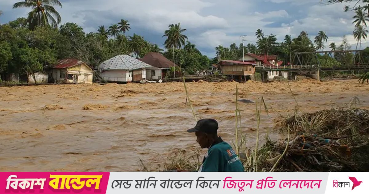 ইন্দোনেশিয়ায় ভয়াবহ বন্যা, ক্ষতিগ্রস্ত ১৪ লাখ মানুষ