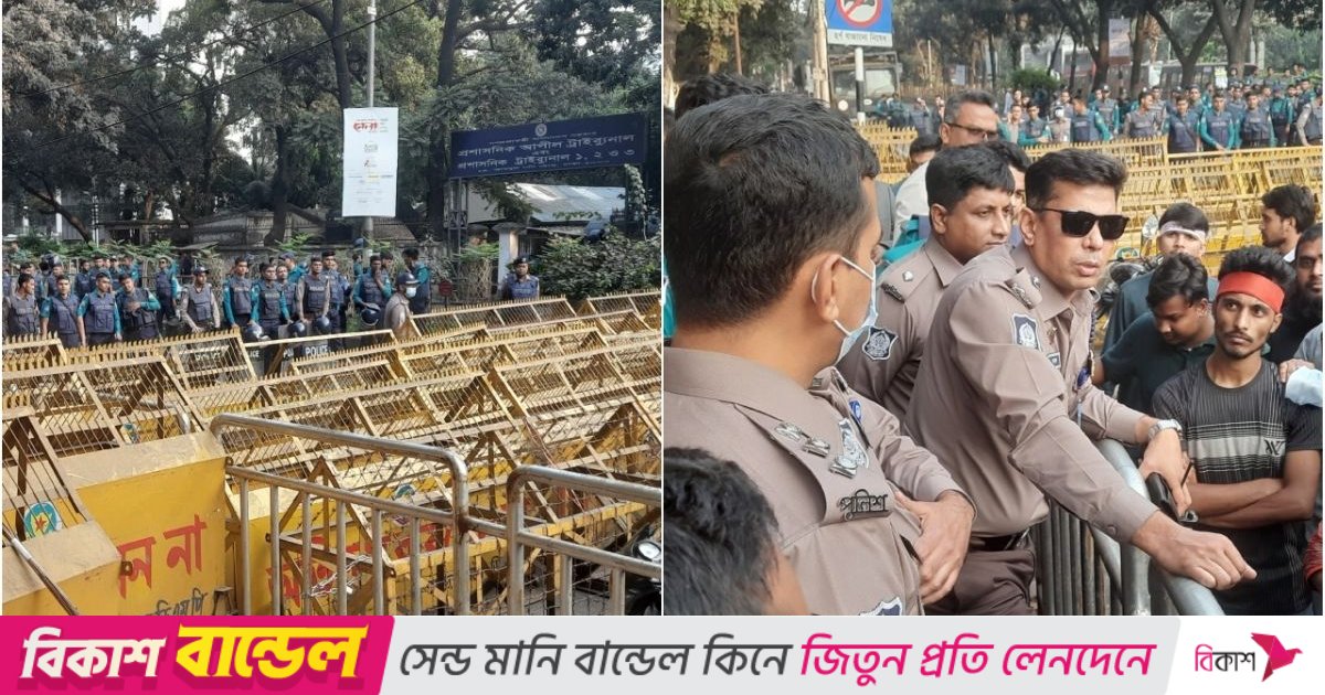 ৩ ঘণ্টা ধরে শিক্ষাভবন মোড় অবরোধ, মুখোমুখি পুলিশ-শিক্ষার্থীরা