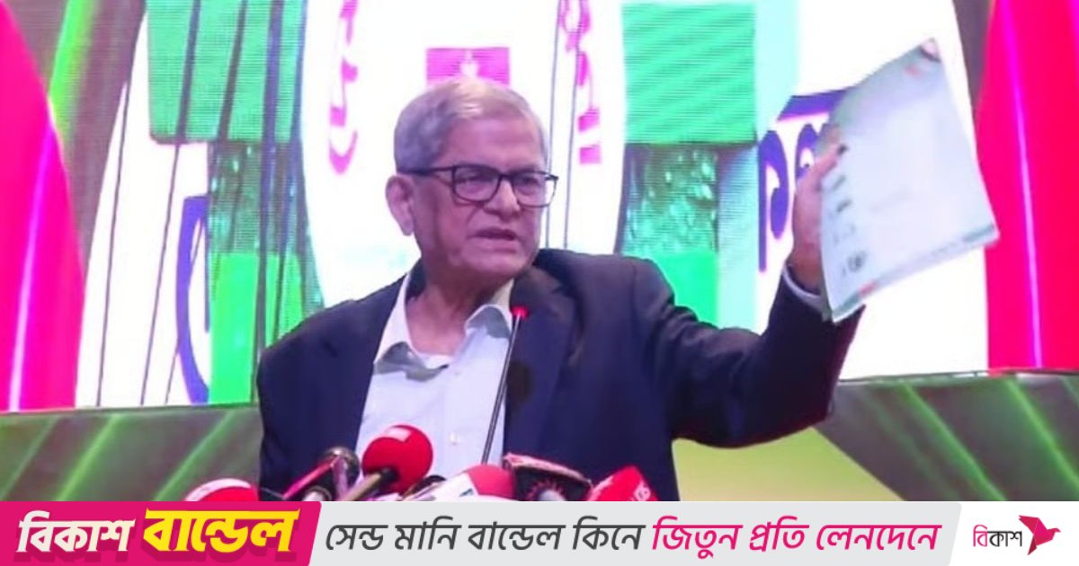 একটা গোষ্ঠী ধর্মের নামে বড় ধরনের বিভাজন তৈরির চেষ্টা করছে: মির্জা ফখরুল