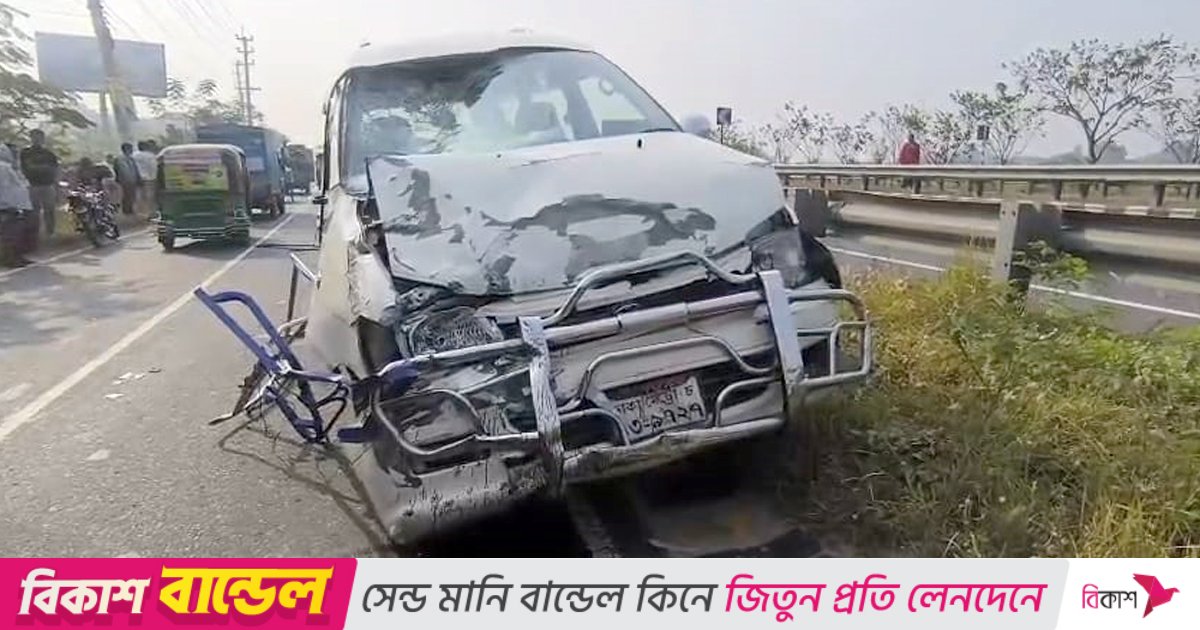 ঢাকা–মাওয়া এক্সপ্রেসওয়েতে মাইক্রোবাস–অটোরিকশার মুখোমুখি সংঘর্ষ, নিহত ১