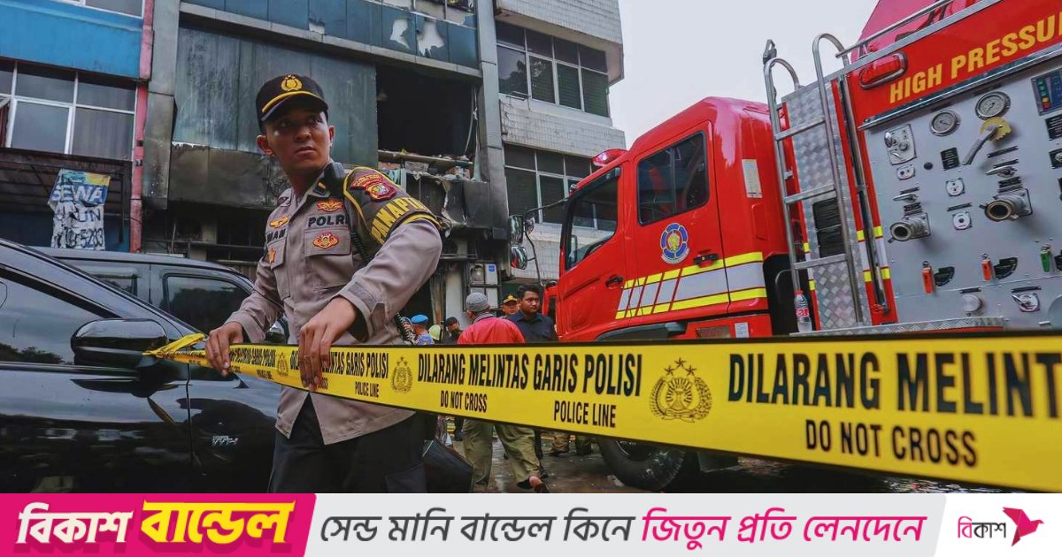 ইন্দোনেশিয়ায় বহুতল ভবনে ভয়াবহ আগুন, নিহত অন্তত ২২