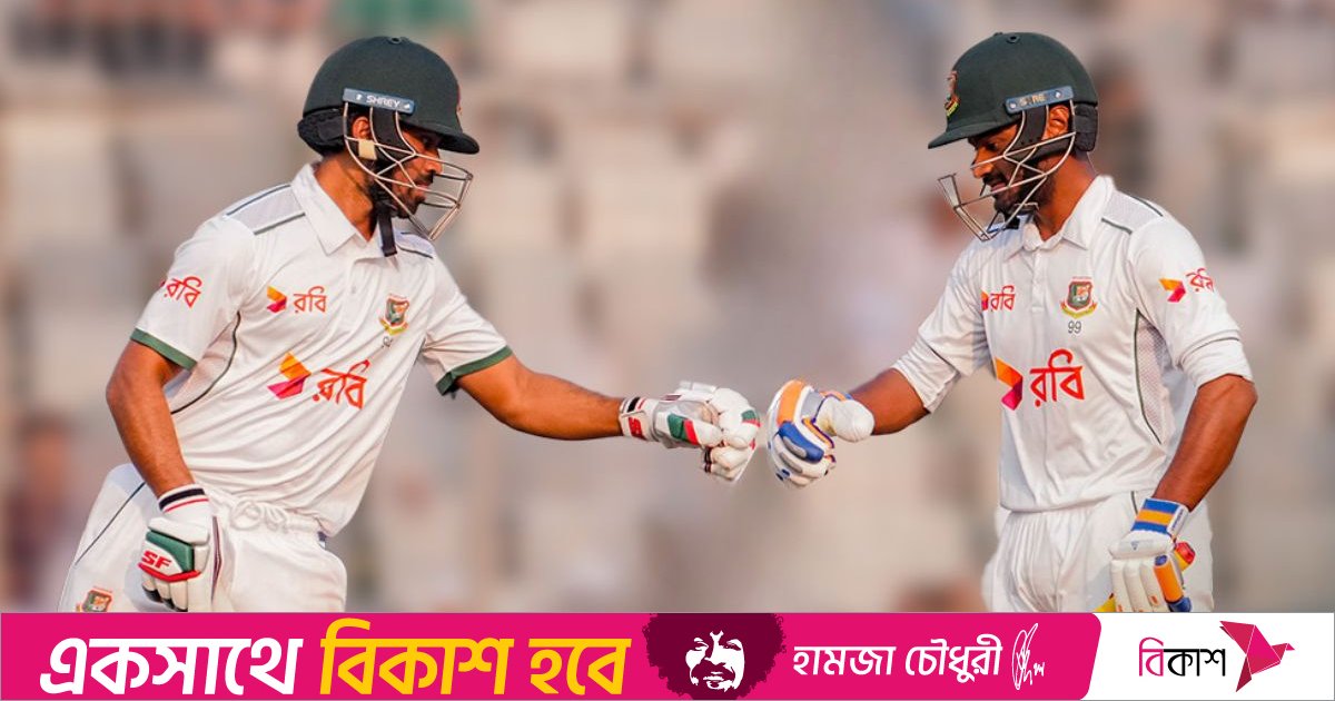 ৩৬৭ রানের লিড নিয়ে তৃতীয় দিন শেষ করলো বাংলাদেশ