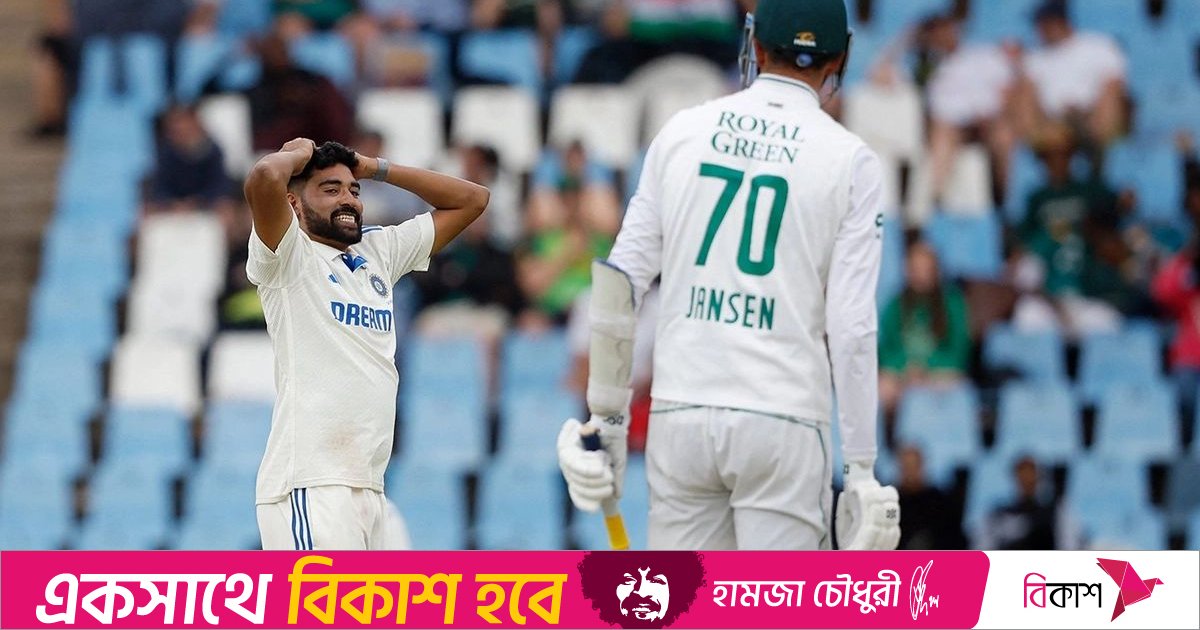 গুয়াহাটি টেস্ট: ইয়ানসেনের ঝড়ে চাপ বাড়ল ভারতের