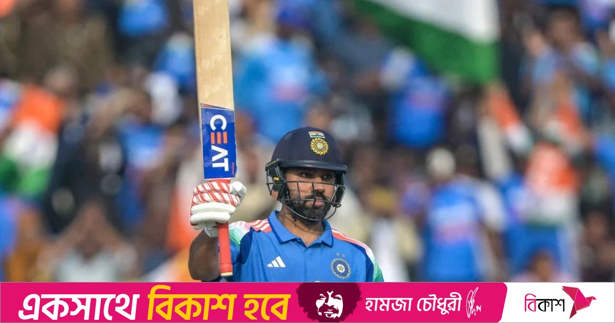 আফ্রিদিকে হটিয়ে ওয়ানডেতে সর্বোচ্চ ছক্কার রেকর্ড রোহিতের 