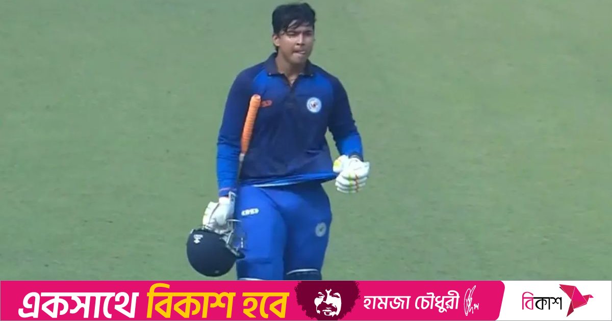 দুর্দান্ত সেঞ্চুরিতে আরেকটি রেকর্ড গড়লেন বৈভব 