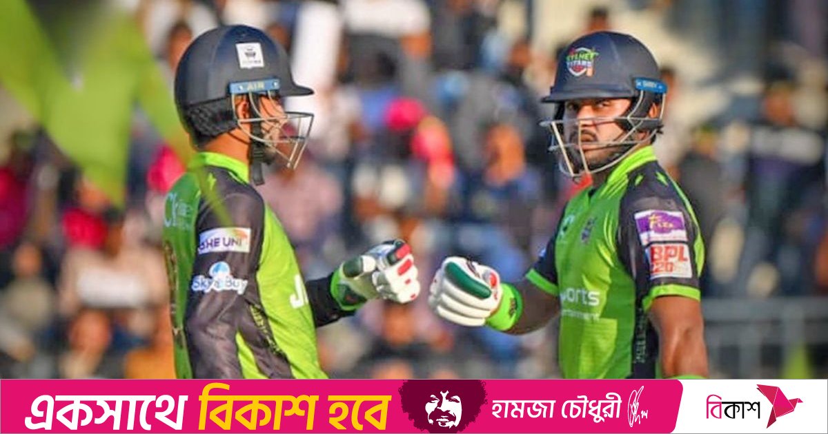 পারভেজ ইমনের ঝড়ো ব্যাটিংয়ে বড় সংগ্রহ সিলেটের 