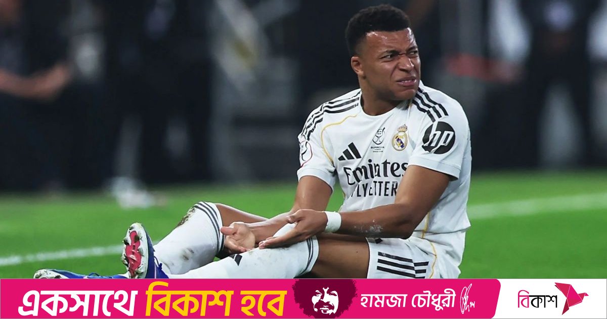 চোটের কারণে ছিটকে গেলেন এমবাপ্পে, বিপাকে নতুন কোচ আরবেলোয়া