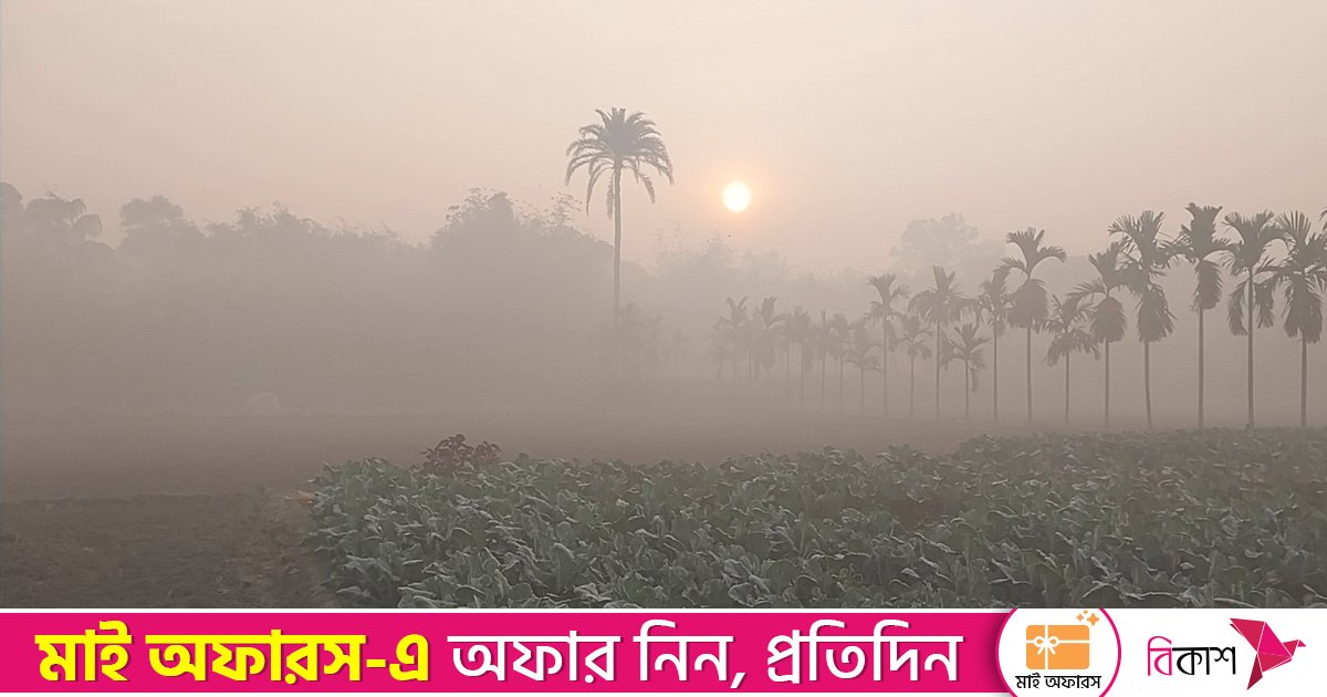 ফুলবাড়ীতে শীতে স্থবির জনজীবন, তাপমাত্রা ১০.৮ ডিগ্রি