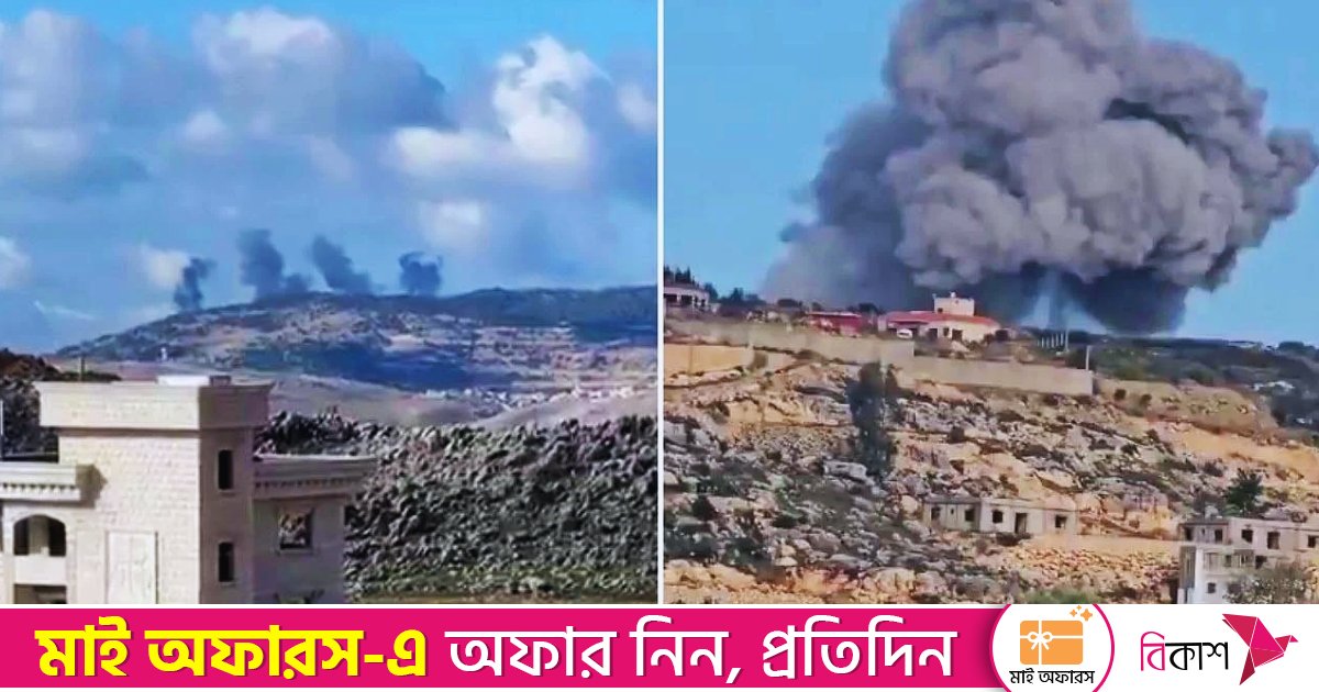 যুদ্ধবিরতি লঙ্ঘন করে আবারও দক্ষিণ লেবাননে ইসরায়েলি হামলা