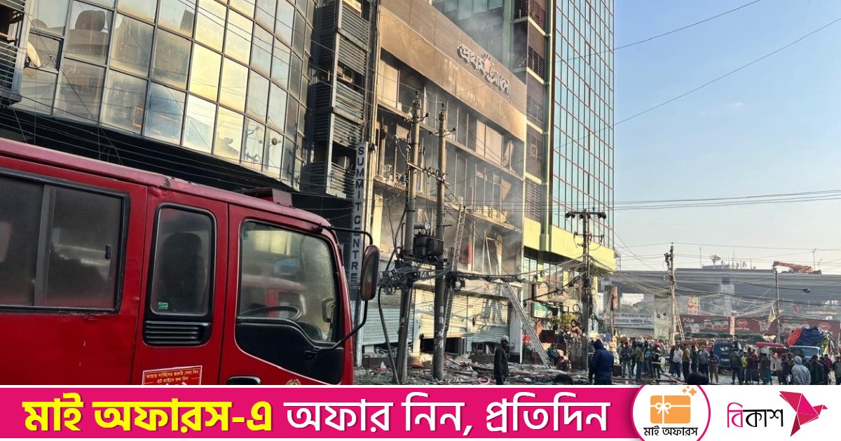 প্রথম আলোর আগুন নেভাতে দুই ফায়ার ফাইটার বিদ্যুৎস্পৃষ্ট