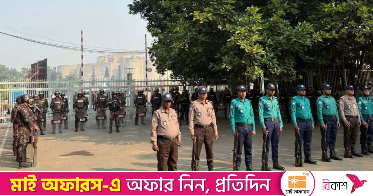 হাদির জানাজায় এক হাজার বডি ওর্ন ক্যামেরাসহ পর্যাপ্ত পুলিশ মোতায়েন