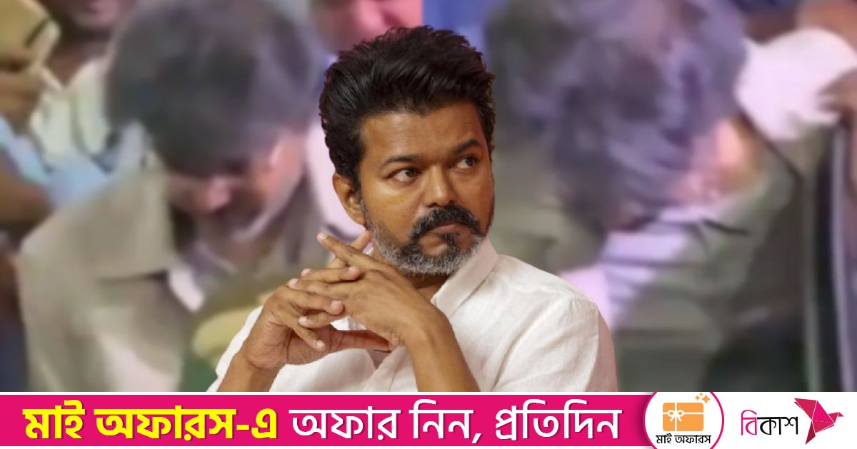 বিমানবন্দরে ভক্তদের উন্মাদনায় বিপাকে থালাপতি বিজয়