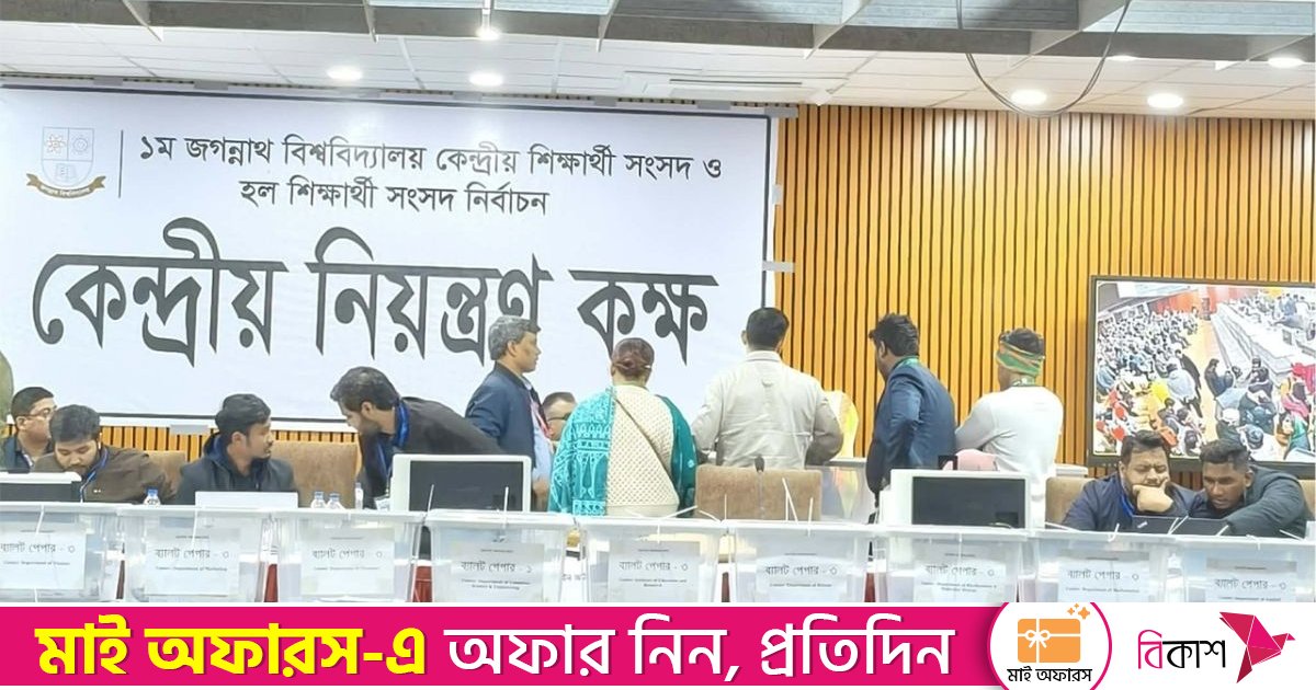 জকসু নির্বাচন: সাড়ে ৩ ঘণ্টা পর ফের ভোট গণনা শুরু