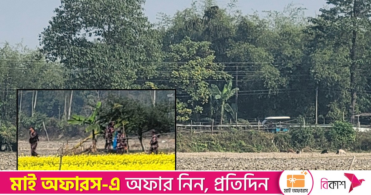 সীমান্তঘেঁষে রাতারাতি সড়ক নির্মাণের চেষ্টা, বিজিবির বাধায় পিছু হটলো বিএসএফ