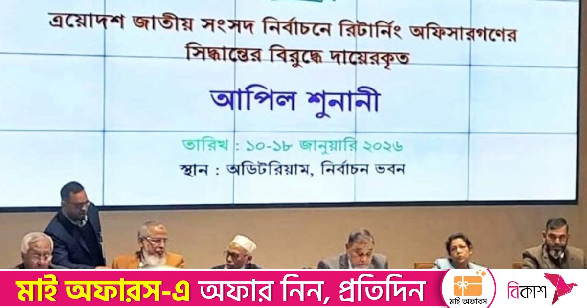 ইসিতে তৃতীয় দিনের আপিল শুনানি শুরু