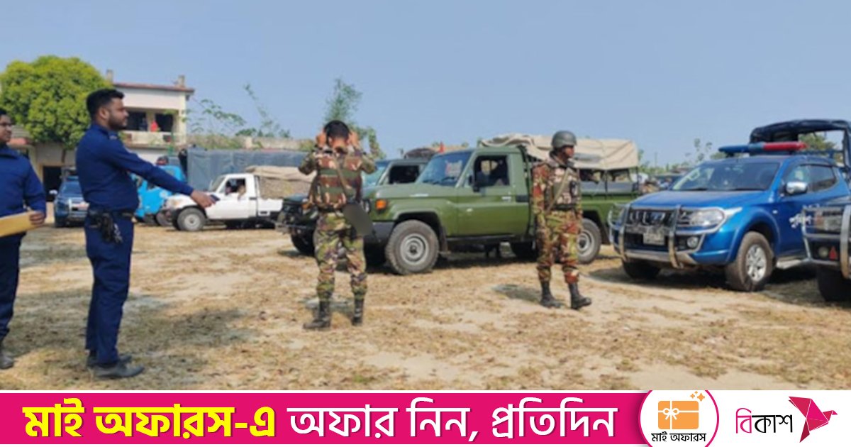 শরীয়তপুরে যৌথ বাহিনীর অভিযানে ককটেল সদৃশ ৪৫টি বস্তু উদ্ধার