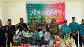 জেনেভা ক্যাম্পে অভিযান, বিপুল অস্ত্র ও মাদকসহ গ্রেপ্তার ৩৫