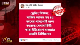 &lsquo;সারজিস আলমসহ ৪৫ জনের পাসপোর্ট জব্দ করেছে সেনাবাহিনী&rsquo;, যা জানা গেল