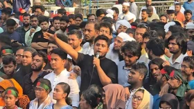এক ঘণ্টার মধ্যে আওয়ামী লীগ নিষিদ্ধের ঘোষণা না এলে ‘লং মার্চ টু যমুনা’