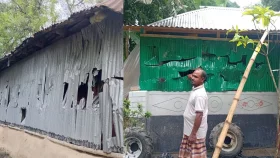পাওনা নিয়ে বিরোধ, এক হাজার টাকার জন্য ৩৫ বাড়িতে ভাঙচুর