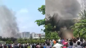 বিমান বিধ্বস্তে মাইলস্টোন কলেজের ক্লাসরুম ক্ষতিগ্রস্ত