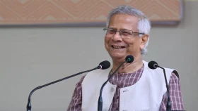 &lrm;ঢাকা ছেড়েছেন অন্তর্বর্তী সরকারের সাবেক প্রধান উপদেষ্টা ড. ইউনূস