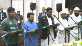 শপথ নিলেন এনসিপি'র  নির্বাচিত সংসদ সদস্যরা