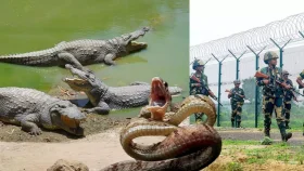 বাংলাদেশ সীমান্তের নদীতে কুমির ও সাপ ছাড়তে চায় ভারত