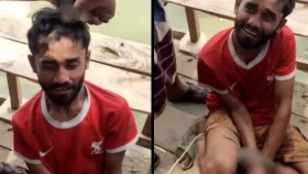 চুরির অভিযোগে যুবকের হাত বেঁধে কাটা হলো চুল