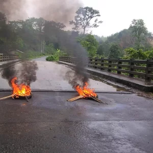 ইউপিডিএফের অবরোধে বাঘাইছড়িতে ভোট স্থগিত