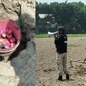 শরীয়তপুরে এবার বালতিভর্তি ককটেল উদ্ধার