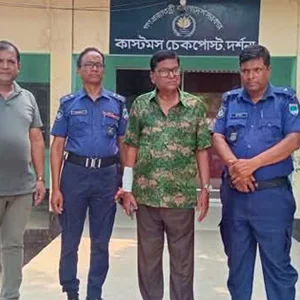 দর্শনা চেকপোস্ট থেকে আওয়ামী লীগের নেতা গ্রেপ্তার